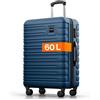 Travely Valigia in policarbonato grande 67 cm L - volume interno 60 L - valigia rigida molto robusta con rotelle morbide e serratura TSA, Valigie, valigie e trolley, valigie con rotelle