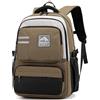 Amythe Zaino Scuola Media e Superiore per Ragazzo, 2025 Grande Zaino Scuola Ragazzi Impermeabile per 15.6 Laptop, Zaini da Viaggio Casual Leggero, 38L-Cachi