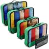 OW-Travel Organizer Valigia Salvaspazio Set da 5 Verde (Medium/Large) Organizer da Viaggio per Valigia e Zaino. Packing Cubes. Cubi Organizzatori, Divisori per Valigie. Borse Portaoggetti per Valigie