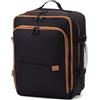 GREMEX Zaino per bagaglio a mano 24L - Zaino Travelite 40x30x20 - Bagaglio a mano per aereo Wizzair - Zaino da viaggio minimalista impermeabile - Zaino per bagaglio a mano per aereo, Nero e marrone,