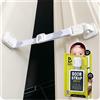 Door Buddy Chiusura a prova di bambino e gatto, colore grigio, cinghia regolabile per tenere fuori il bambino. Semplice blocco di sicurezza per bambini. Alternativa interna