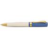 Kaweco STUDENT 50's Rock I Business Kuli - Penna a sfera in acrilico di alta qualità in blu e crema, con scatola regalo in metallo, 13 cm