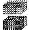 GamesMonkey® - Etichette Numeri Adesivi Cerchi - Nero - da 1 a 50 - (50-500 - 2500 pezzi)(10-25 mm) Vinile lucido Impermeabile - Inventario Consecutivi (25 mm - 2,5 cm, 500 Pezzi - 10 Fogli)