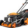 Fuxtec Tagliaerba a scoppio semovente tosaerba con trazione 4in1 avvio elettrico FUXTEC FX-RM5196eS con ZipGO batteria larghezza di taglio 51 cm, a benzina 196cc Easy Clean 6CV mulching/raccoglierba 60L