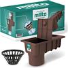 Millto™ Pozzetto per Pluviale 110 mm | Scarico Verticale Filtro per Tubo di Acqua Piovana Scatola Grondaia Cassetta Pioggia Polipropilene