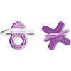 MAM Bite & Relax Fase 1 Mini Dentaruolo, 2+ Mesi, Rosa + Bite & Relax Fase 2 Mini Dentaruolo, 4+ Mesi, Rosa