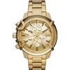 Diesel Orologio Griffed da uomo, movimento cronografo, cassa in acciaio inossidabile placcata oro da 48 mm e bracciale in acciaio inossidabile, DZ4573