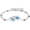 Micory Bracciale Donna Argento Sterling 925 Bracciale Tartaruga Serie di Animali con Confezione Regalo-Regalo Per Donne e Ragazze