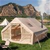 TentHome Tenda da Campeggio Gonfiabile 4-6 posti Famiglia Facile da Montare, Tenda Grande Luxury4 Stagioni con Stufa, Glamping Alta, 420D Oxford Impermeabile, 400x300x210cm