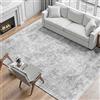 VEVOR Tappeto Grande per Salotto 2743 x 3658 mm Lavabile, Tappeto da Interno per Soggiorno, Antiscivolo e Antistrappo, per Animali Domestici e Bambini, per Camera da Letto, Cameretta, Ufficio, Grigio