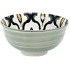 HOME DECO FACTORY, KA5585, Ciotola in Ceramica Mandala Verde, Ideale per Aperitivi e Dolci, Pratica ed Elegante, Lavabile in Lavastoviglie, Dimensioni D12 cm, Colore Verde