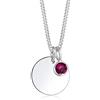 Elli Collana con Pendente con Cristallo da Donna, in Argento 925