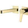 Mariner Kobra rubinetto lavabo a parete, proiezione: 174 mm, per corpo incasso smart, KOB1111-OR+BOQ0060-OR, Kobra oro [Rubinetteria Bagno > Rubinetteria Lavabo]