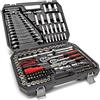 Wiltec Set di chiavi a cricchetto 215 pz. Set di attrezzi Chiavi a bussola
