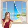 TOPZXL Finestra Zanzariera Magnetica 70x85 cm Tenda Zanzariera Finestra, Chiuso Automaticamente Pieghevole Rete, Corridoi Finestre Patio Bianco Z