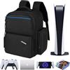 Jaffzora Zaino da viaggio adatto per PS5 PRO/PS5, custodia protettiva per il trasporto, compatibile con console palmare Playstation 5/PSP/laptop da 15,6 pollici/accessori da gioco