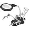 Generic Stazione di saldatura con luce LED e clip a coccodrillo, 3,5 x 12x, supporto per saldatura, riparazione PCB, gioielli, artigianato, hobby, modellismo, riparazione orologi, miniature, progetti
