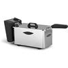 Orbegozo FDR 35 - Friggitrice professionale, 3,5 L, termostato regolabile, spia luminosa, maniglia fredda al tatto, avvolgicavo, acciaio inox, 2000 W
