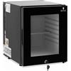 Royal Catering RCGK-MBG33L Minibar 25 L Porta in vetro nero Hotel Mini Bar Frigorifero Frigorifero Frigorifero alberghiero