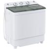 Sustainova Lavatrice portatile a doppia vasca, capacità 4,5 kg, (3,5 kg) e centrifuga (1 kg), mini lavatrice compatta per casa, appartamento, campeggio, camper e dormitori, nero/bianco