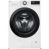 LG F4WV4085, classe A, tripla classe A, lavatrice 8 kg, 1360 giri/min, Wi-Fi, AI Direct Drive, pulizia profonda con vapore, TurboWash a 360°, porta in vetro di sicurezza, 60 x 62 x 85 cm, bianco