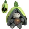 Generico Donkeies Di Peluche Che Respirano Con Sollievos, Donkeies Di Peluche Alla Fragola A-vocados, Peluche Che Respirano Con Luce E Respirazione Realistica, Donkeies Di Peluche Che Respirano