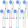 Betterchoi Pro Sensitive Gum Care - Testine di ricambio compatibili con spazzolini elettrici Oral-B, confezione da 8 testine ad alta densità extra morbide, colore: bianco