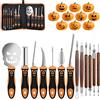 DanDun zucca intaglio set 13 pezzi, pesante strumento di intaglio in acciaio inox per Halloween con borsa di trasporto, facile intaglio di Halloween zucca decorazioni, regalo di Halloween