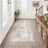 HUGEAR Tappeto Corridoio Lungo Beige Blu Tappeti 60x180cm Lavabile in Lavatrice Antiscivolo Moderno Astratto Naturale Carpet Cucina Cameretta Scendiletto Camera da Letto Ufficio Pelo Corto