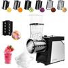 RISESOL 7 in 1 Affetta Verdure Elettrico Tritaghiaccio Grattugia per Formaggio Carote Acciaio Inox con 7 Lame 250W Tagliaverdure Professionale da Cucina Multifunzionale 220V Spina UE