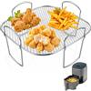 GOMETY Griglia per friggitrice ad aria calda, accessorio per friggitrice ad aria calda Cosori, 5,5 l XXL/6,4 l 304, in acciaio inox quadrato, compatibile con la maggior parte delle friggitrici ad aria calda