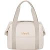 Lifewit Borsa Termica Porta Pranzo per Donna, Piccola Borse Frigo Impermeabile Leggera, Work Lunch Bag per Ufficio, Viaggio, Picnic, Spiaggia, Beige, 6L