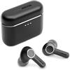 Cambridge Audio Melomania A100 Earbuds - Cuffie intrauricolari True Wireless con cancellazione attiva del rumore, Bluetooth aptX, 39 ore di durata della batteria con custodia di ricarica - Nero