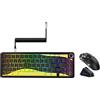 ATTACK SHARK 60% Hall Effect Keyboard and X11 Wireless Gaming Mouse,X65 PRO HE Magnetic Keyboard RGB Hot Swap 8KHz Polling Rate,Superlight Mouse w/Charging Dock 22K DPI,Bluetooth/2.4Ghz/Wired Combo