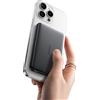 Baseus Picogo AM41 Power Bank, Ultra Slim 10000mAh Qi2 Magsafe 15W Wireless, Ricarica Rapida PD 27W, Mini Magnetico Batteria Esterna con Cavo USB C per iPhone 16/15/14/13/12, Nero
