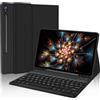 FOGARI Custodia Tastiera per Samsung Galaxy Tab S10 FE 10.9 2025/S9 FE 10.9 2023, Tastiera Italiana QWERTY Bluetooth Rimovibile per Tablet Samsung S10 FE/S9 FE 10.9, Nero