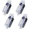 Gmili 4 Pezzi Luci Proiettore Porta, illuminazione Sottoscocca auto Compatibile con BMW 1 2 3 4 5 6 7 Series, X1/ X2/ X3/ X4 Series, luce LED di Benvenuto, illuminazione d'ingresso