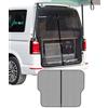 KKTR-CAR Parasole per portellone dell'auto, compatibile con VW T5 T6, copertura per bagagliaio con tre cerniere, divisorio magnetico per tenda ombra, zanzariera per campeggio