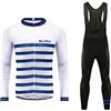 UGLY FROG Maglia da Ciclismo MTB da Strada da Ciclismo All'aperto Maglia da Ciclismo Manica Lunga da Uomo+3D Gel Pantaloni QDP01