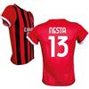 ACM 1899 AC Milan Maglia Nesta 13 Replica Ufficiale 2024/25, Rossonera a Strisce (IT, Testo, L, Rosso)