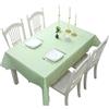 ZSYIULIA 1 tovaglia rettangolare in PVC a scacchi verdi, 137 x 180 cm, per feste, lavabile, tovaglia in plastica facile da pulire, antimacchia, impermeabile, a prova di olio, per cene e feste