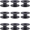 SUNNYCLUE 10 Rocchetto di Plastica Nero Grandi Rocchetti Vuoti da 6.9cm per Gioielli Perline Catene Cordoncini Organizer per Filo Rocchetti per Cucire Ricamo Tessitura Accessori Fai da Te.