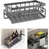 Changyeah Porta Stracci Cucina, Organizer per Lavello,Supporto della Spugna,Porta Spugne,organizer da cucina,Supporto per Lavello da Cucina,Portaoggetti per Lavello,Nero