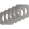 Trade-Shop - 5 panni in microfibra di alta qualità, lavabili per Ecovacs Winbot W-950 W950 W950 W950-SW
