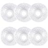 GORGECRAFT 6pz Portacandele Bobeches Sfaccettato per Lampadario 4 Fori Laterali 4 Pollici in Acrilico Trasparente Elegante Paralume per Lampada da Appendere per Casa Ristorante Matrimonio Compleanno