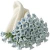 fufupaw Coperta con fiori, mazzo di fiori, idea regalo per la festa della mamma, compleanno, matrimonio, decorazione romantica per la casa (40 x 40 cm)