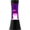 ITOTAL I-TOTAL® Lampada Lava Gravity Colorata - Effetto Bolle Ipnotico, Design Retrò, Cera Fluida, Luce Rilassante, Lampada Decorativa per Casa e Ufficio (Base Nera Liquido Viola Cera Bianca)