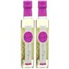 Messino Aceto Bianco con Rosmarino - Aroma Terroso ed Erbaceo, Ingredienti Naturali, Senza Zuccheri Aggiunti - Confezione 2 x 250 ml (Totale 500 ml) - Condimento per Insalate, Carni, Pasta e Verdure