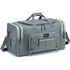 BAGZY 70L Borsone da Viaggio Grande Borsone Palestra Bagaglio a Mano 400D Oxford Impermeabile Valigia Pieghevole Borsone Weekend per All'aperto/Campeggio/Fitness/Trasloco (Grigio)