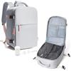 suradar Zaino Sottovuoto Viaggio, Zaino Ryanair 40x20x25 Con Pompa Sottovuoto Travel Backpack Bagaglio a Mano 40x20x25 Ryanair Aereo Zaini 14 Pollici Porta PC Grigio